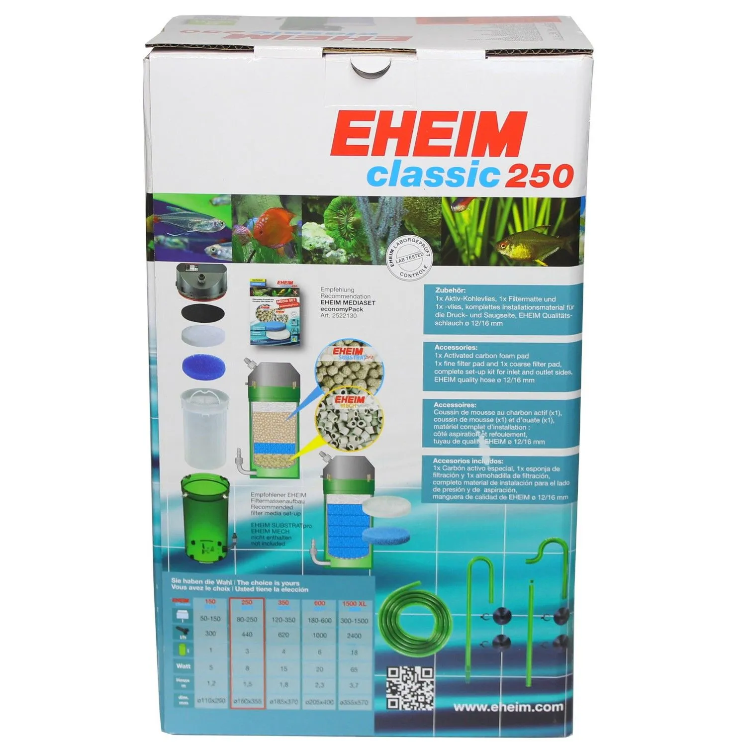 Зовнішній фільтр Eheim Classic 250 Plus 221302