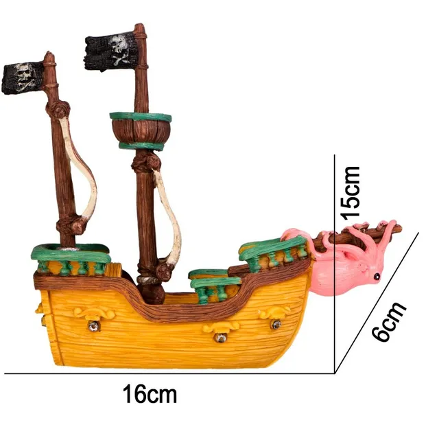 Декорація "Піратський корабель" Kruger Meier Pirate Ship S 16*6*15см КМ16614
