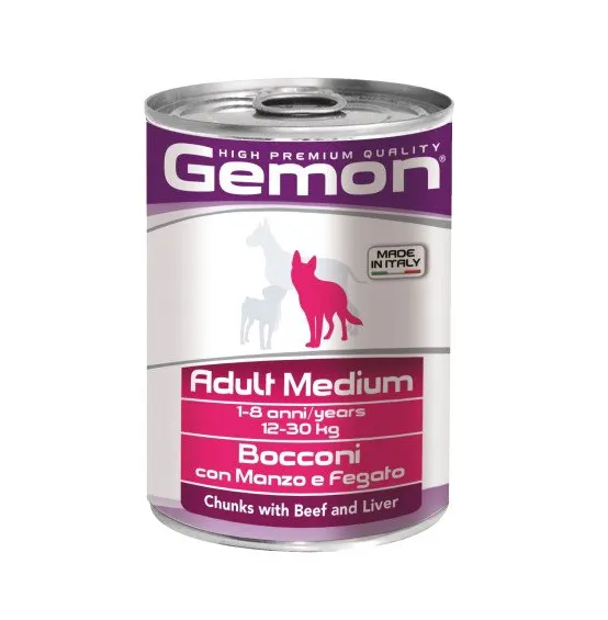 Корм для собак сер. порід GEMON Medium Adult Beef/Liver (яловичина/печінка) 415г