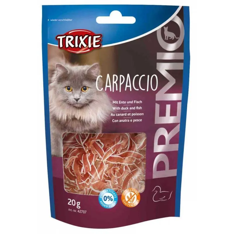 42707 Ласощі для котів Trixie Premio Carpaccio качка, риба 20г