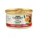 Gourmet Natur ж/б 85грам з яловичиною та морквою
