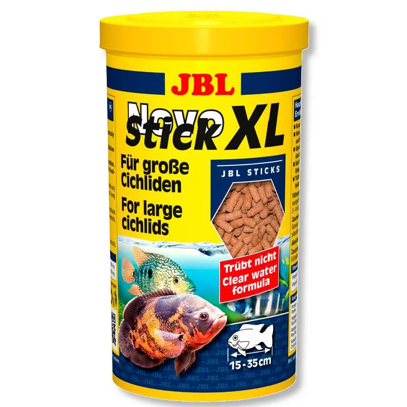 JBL Novo Stick XL – корм для Хижих цихлід, 1 л (400гр), 30281
