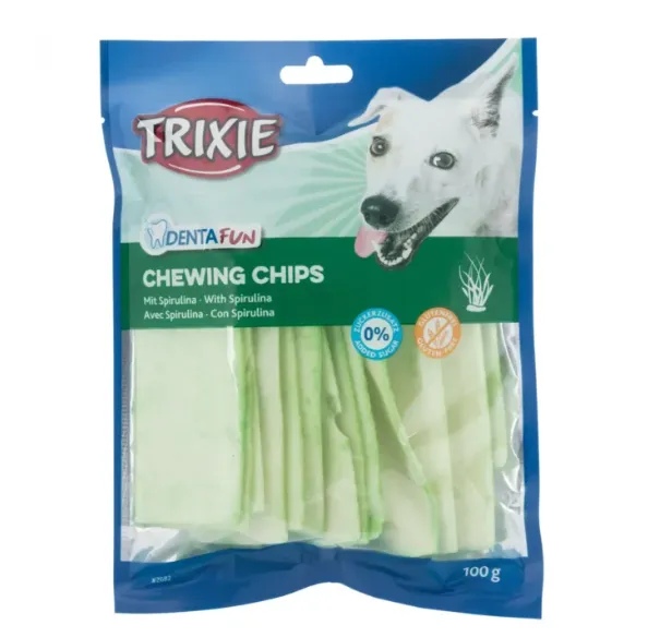 2674 Ласощі для собак Trixie DentaFun KauChips Light жувальні шматочки зі спіруліною 50г
