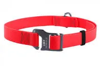 27193 Нашийник WauDog Waterproof, водостійкий, пряжка крючок (25мм, 35-70см) червоний