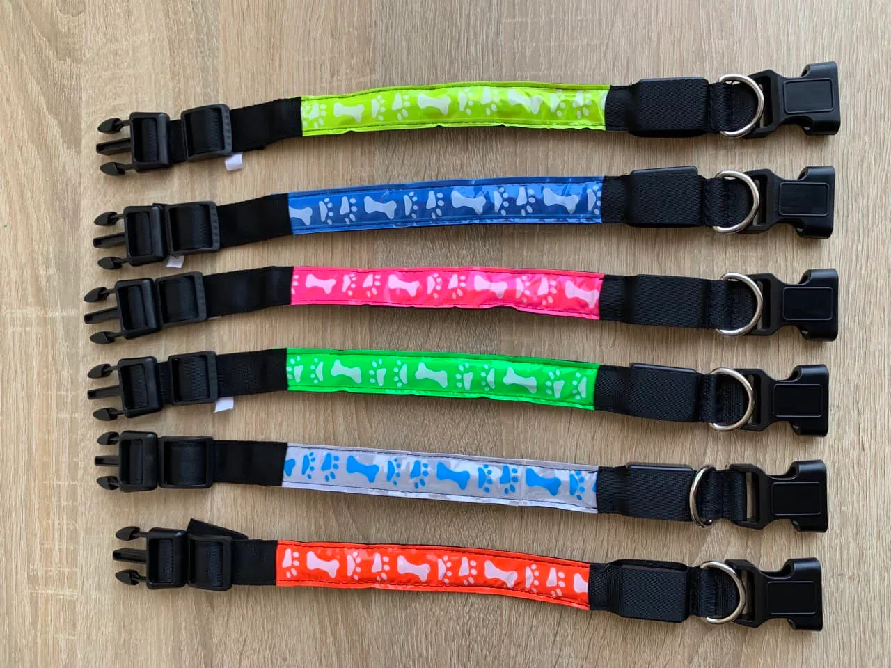 Нашийник LED плівка КІСТОЧКА S (2,5см/35-43см)