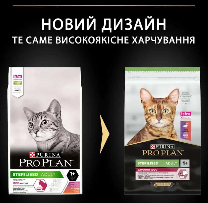 ProPlan Sterilised з качкою та печінкою для стерилізованих 1кг