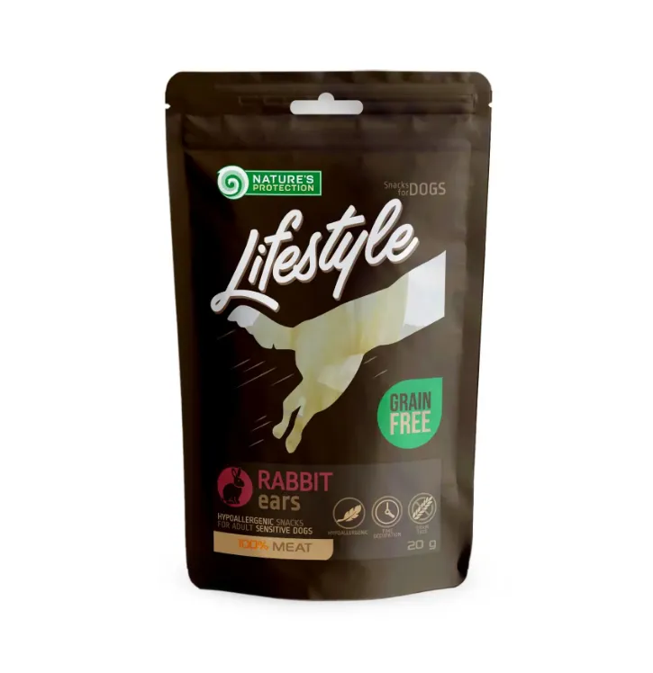 Nature's Protection SC Snack Кролячі вуха для собак 20г