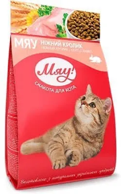 Мяу сухий для котів кролик 0,3кг