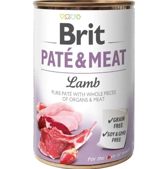Brit Care Pate & Meat Dog 400g ягня