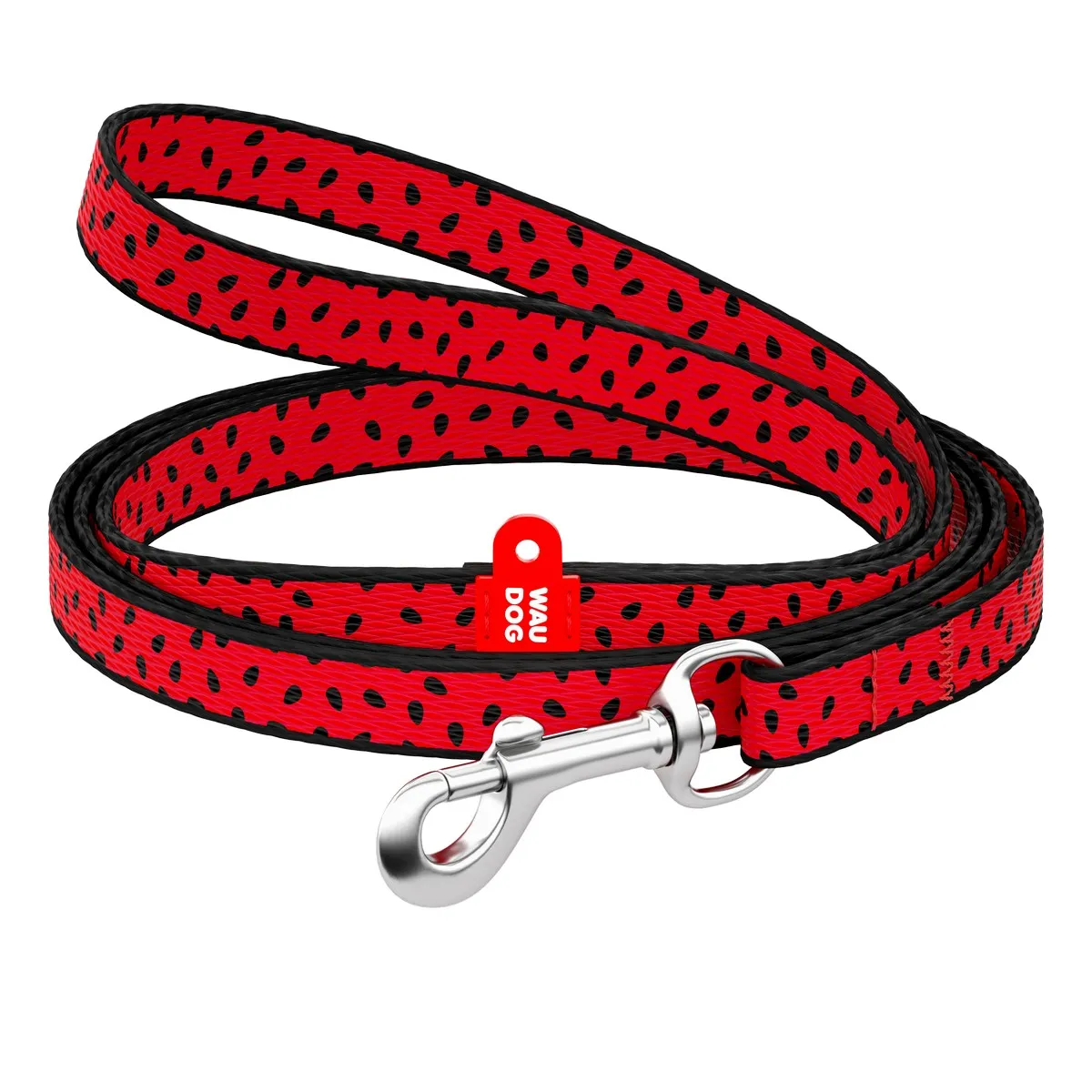 5239 Повідець Waudog Nylon з малюнком "Кавун" (ширина 10мм, довжина 122см)