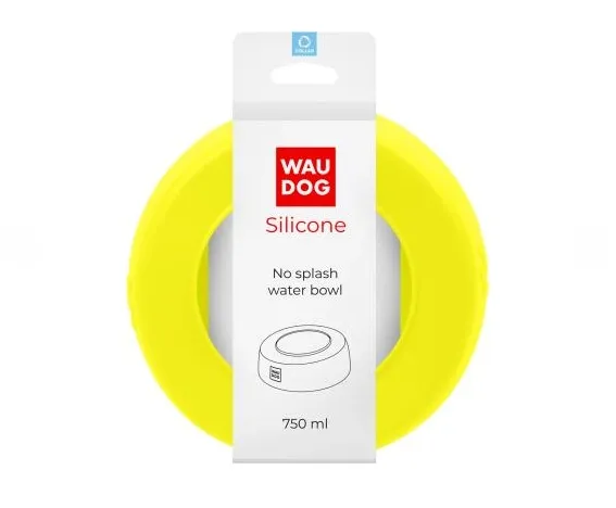 50788 Миска-нерозливайка WAUDOG Silicone 750мл жовта