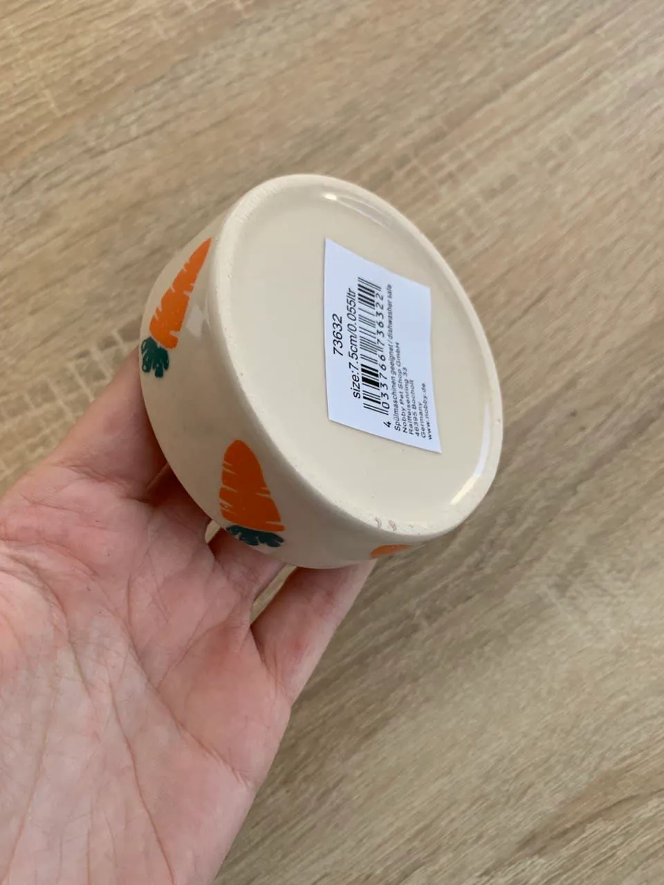 Н 73632 Миска керамічна "Carrot" з морквою (7,5*2,5см)