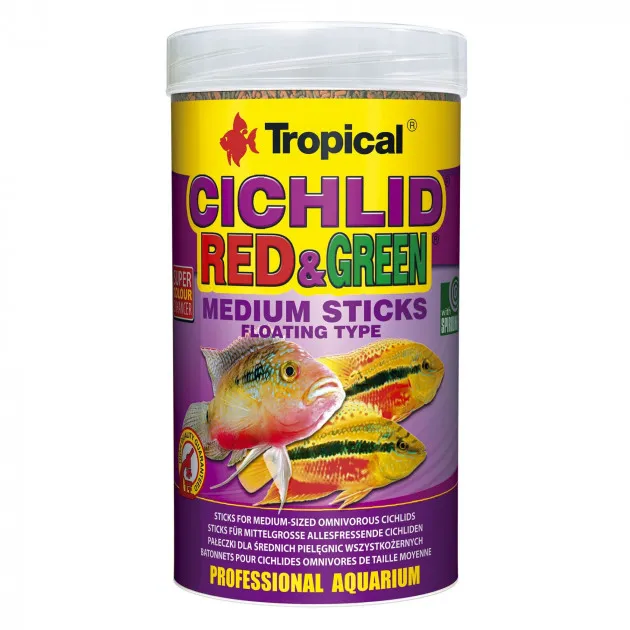 Cichlid Red&Green Medium Sticks 250ml 90g 63724