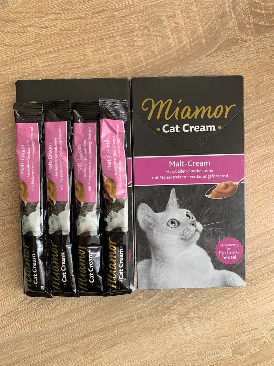 15813 Мальт-паста-крем Miamor Cat Cream з ефектом виведу шерсті Malt-Cream 1*15г