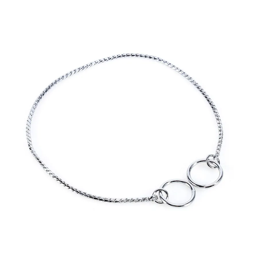 CoLLaR удавка виставкова "Змійка" хром, W 3 мм, L 60 см
